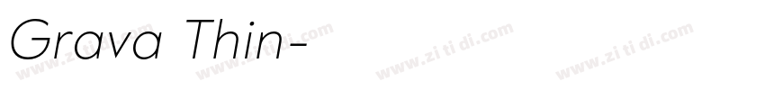 Grava Thin字体转换